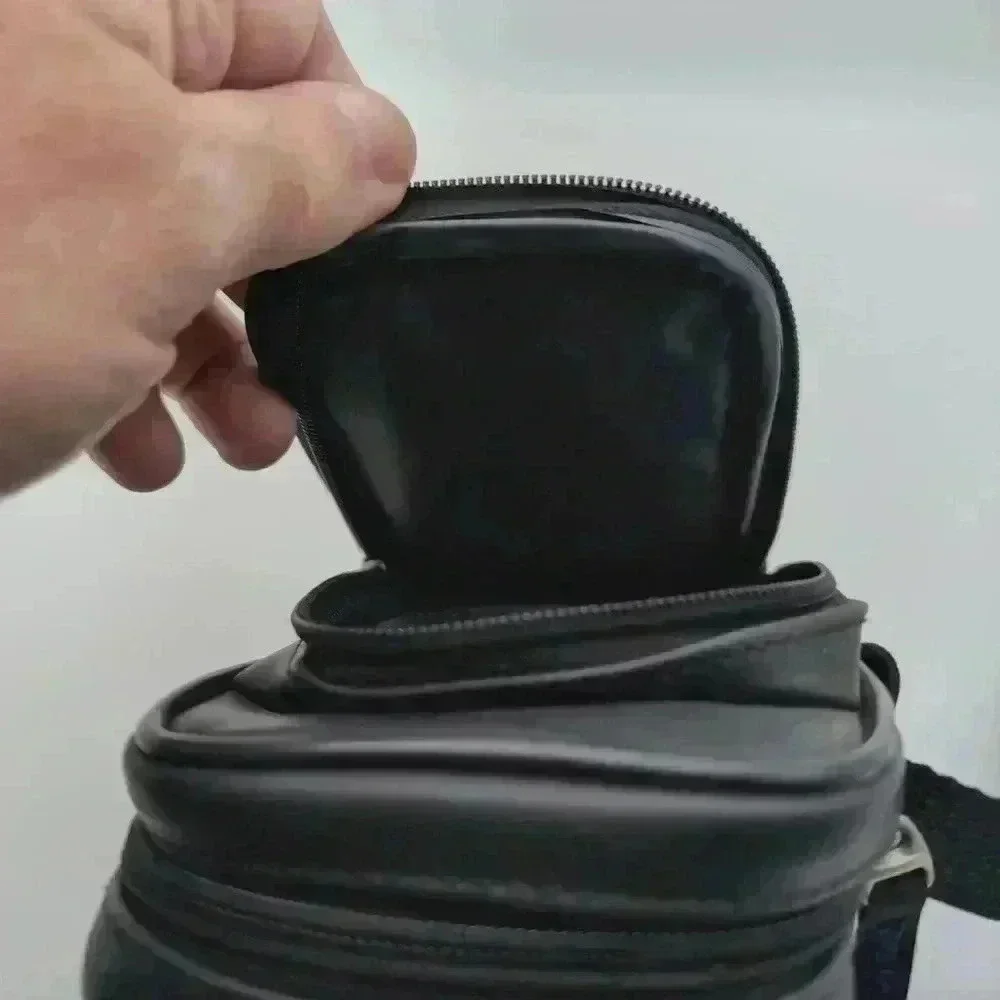 Motion Systems Blue and Black camera bag with strap